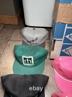 19 Vintage K Products Hilleshog Farm/Seed/Agriculture Snapback Trucker Hat/Cap