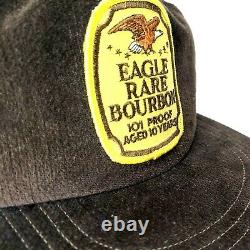 1980 Eagle Rare 101 Proof Bourbon Vtg Brown Hat Prentice KY Snapback Trucker Cap