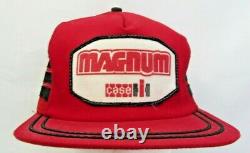 3 Stripe Case IH Magnum Embroidered Patch Logo Trucker Hat Cap Snapback