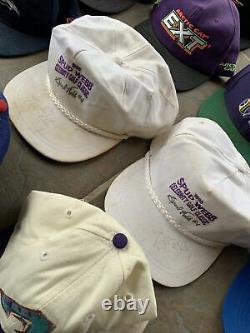 50 VTG 80s 90s 00s Sports Logo 7 Snapback Trucker Hat Cap Lot Specialties