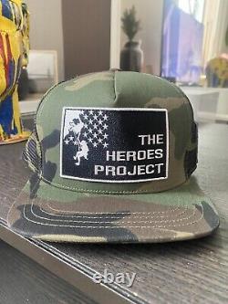 AUTHENTIC CHROME HEARTS HEROES PROJECT Camouflage Trucker Hat Cap Snapback NEW