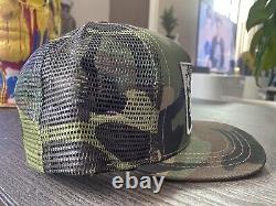 AUTHENTIC CHROME HEARTS HEROES PROJECT Camouflage Trucker Hat Cap Snapback NEW