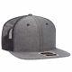 Black Trucker Hat 6 Panel Mid Profile Mesh Back Snapback Hat 1dz New 148-1278