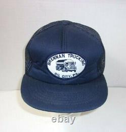 Brennan Trucking Oil City Pa Trucker Vintage snapback Patch Hat Cap U. S. A