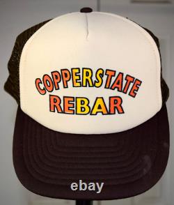 COPPERSTATE REBAR Snapback Hat VTG Trucker Hat Mesh Foam 70s 80s Probably NWOT