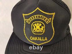 CORRECTIONS OAKALLA Trucker Hat Snapback Baseball Vintage 80s Patch Cap PRISON