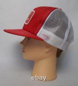 CP Rail Rogers Pass Project Red White Mesh Snapback Trucker Cap/Hat 1980's Rare