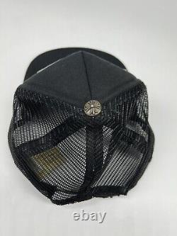 Chrome Hearts Hollywood Exclusive Trucker Hat Black Made In USA Authentic