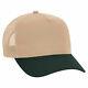 Dark Green/khaki Trucker Hat 5 Panel Mid Profile Mesh Back Hat 1dz New 32-285