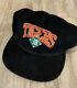 Detroit Tigers Snapback Cap Hat Corduroy Black Vintage Euc Mlb Trucker Black