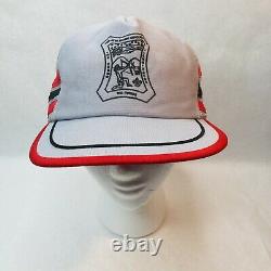 Eagle Scouts NE-3A Conclave NY 3 Stripe Grey Red Mesh Snapback Trucker Hat Cap