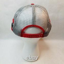 Eagle Scouts NE-3A Conclave NY 3 Stripe Grey Red Mesh Snapback Trucker Hat Cap