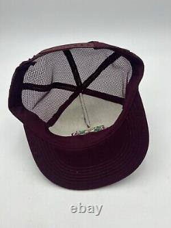 Ernest and Julio Gallo Vintage Truckers Mesh Hat Cap Snapback Maroon Red RARE