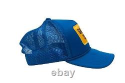 Gallery Dept Blue Yellow Adjustable Logo Six Panel Mesh Trucker Snapback Hat Cap
