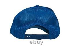 Gallery Dept Blue Yellow Adjustable Logo Six Panel Mesh Trucker Snapback Hat Cap
