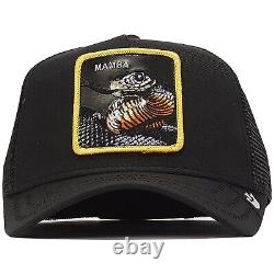 Goorin Animal Farm Trucker Baseball Snapback Hat Cap Big Venom Mamba Snake Black