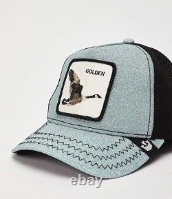Goorin Animal Farm Trucker Baseball Snapback Hat Cap Golden Egg Goose Duck Green