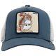 Goorin Animal Farm Trucker Baseball Snapback Hat Cap Nuts Squirrel Skunk Blue
