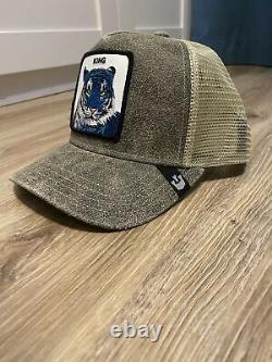Goorin Animal Farm Trucker Baseball Snapback Hat Cap Tiger King Rare Gray