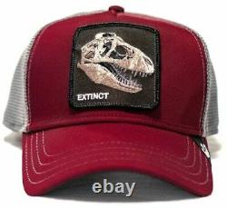 Goorin Animal The Farm Trucker Snapback Baseball Hat Cap Extinct T-rex Dinosaur