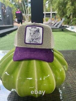 Goorin Animal Trucker Baseball Snapback Hat Cap Diva Iconic Cat LIMITED EDITION