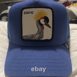 Goorin Bros Animal Farm Exotic Snapback Trucker Hat/Cap In BLUE