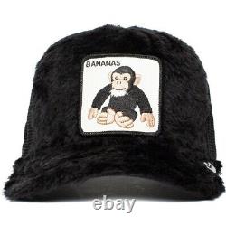 Goorin Bros Animal Farm Snapback Trucker Hat Cap Kids Black Little Manner Banana