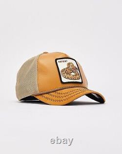 Goorin Bros Animal Trucker Baseball Snapback Hat Cap Shakin' Patient Snake Tan