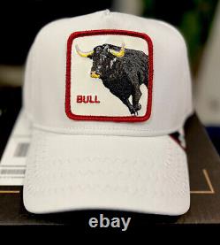 Goorin Bros Farm Bull White Limited Rare Sold Out Trucker Snapback Hat Cap NWT