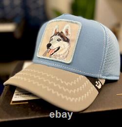 Goorin Bros Farm Husky Dog Limited Rare Sold Out Trucker Snapback Hat Cap