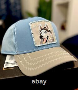 Goorin Bros Farm Husky Dog Limited Rare Sold Out Trucker Snapback Hat Cap