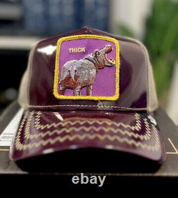 Goorin Bros Farm Thick Hippo Limited Rare Sold Out Trucker Snapback Hat Cap NWT