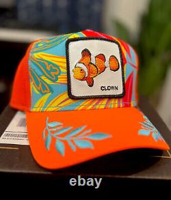 Goorin Bros Nemo Clown Fish Limited Rare Sold Out Trucker Snapback Hat Cap NWT