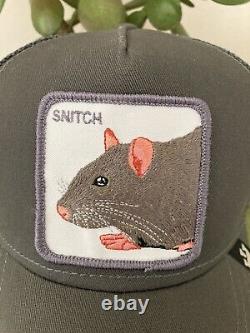 Goorin Bros SNITCH Rat Trucker Snapback Hat Cap Limited Edition RARE