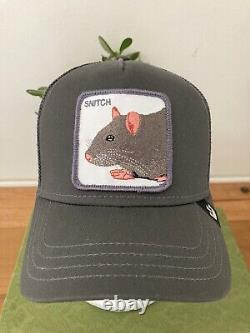 Goorin Bros SNITCH Rat Trucker Snapback Hat Cap Limited Edition RARE