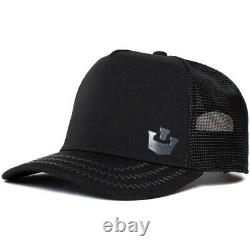 Goorin Bros The Farm Trucker Baseball Snapback Hat Cap Curved Brim Gateway Black
