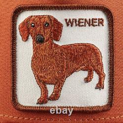 Goorin Farm Trucker Baseball Hat Cap Dachshund Wiener Dog Brown Dachshund Dawg