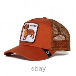 Goorin Farm Trucker Baseball Hat Cap Dachshund Wiener Dog Brown Dachshund Dawg