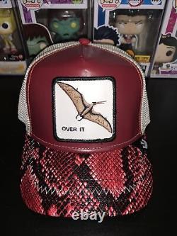 Goorin Farm Trucker Baseball Hat Cap Wing Finger Pterodactyl Pteranodon Over It