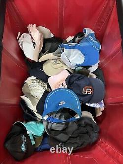 Hat Lot Of 100 Baseball Caps Vintage Snapback Hats Trucker Ball Cap Reseller Lot
