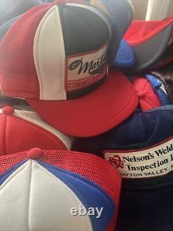Hat Lot of 10 Random Vintage Dad Bundle Snapback Trucker Baseball Cap Hat Rare