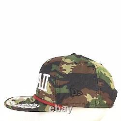 Hawaii Camouflage Cap New Era Spell Out Logo Rope Snap Back Trucker Baseball Hat