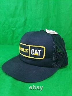 Holt CAT Hat VTG USA Made NWT Snapback Caterpillar Trucker Cap