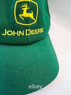 John Deere Hat Cap Snap Back Green Patch Farmer Trucker Mens 1844