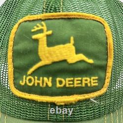 John Deere Patch Hat All Full Mesh Snapback Trucker Cap USA Louisville Mfg VTG