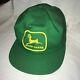 John Deere Vintage K Products Patch Hat Snapback Made In Usa Green Trucker Cap