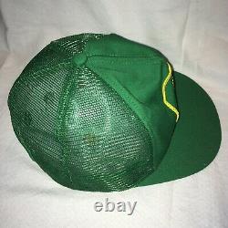 John Deere Vintage K Products Patch Hat Snapback Made In USA Green Trucker Cap