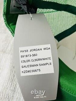Jordan X Nike Jumpman Wings Foam Trucker Snapback Lucky Green Sample Hat Cap NEW