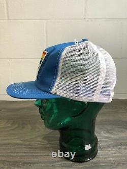 K Brand Snapback Hat Rovral Fungicide Vtg 70s Trucker Mesh Rainbow Patch Usa Cap