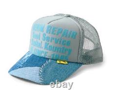Kapital DENIM REPAIR SERVICE PT denim truck cap hat trucker gray